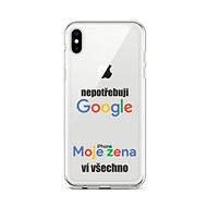 TopQ iPhone XS silicone Google 48527 - Phone Cover