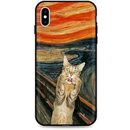 TopQ iPhone XS silicone Scared Cat 49175 - Phone Cover