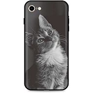 TopQ iPhone SE 2020 silicone Cute Cat 49312 - Phone Cover