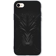 TopQ LUXURY iPhone SE 2020 solid Black Wolf 49231 - Phone Cover