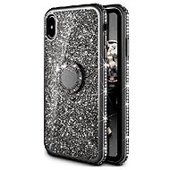 TopQ iPhone XS silicone Diamond black 49340 - Phone Cover