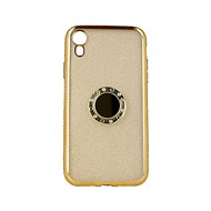 TopQ iPhone XR silicone Diamond gold 49342 - Phone Cover