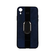 TopQ iPhone XR silicone Auto Focus blue with ring 49502 - Phone Cover