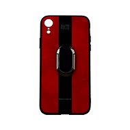 TopQ iPhone XR silicone Auto Focus red with ring 49499 - Phone Cover