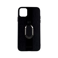 TopQ iPhone 11 silicone Auto Focus black with ring 49492 - Phone Cover