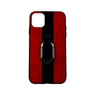 TopQ iPhone 11 silicone Auto Focus red with ring 49490 - Phone Cover