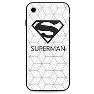 TopQ iPhone SE 2020 3D silicone White Superman 49646 - Phone Cover