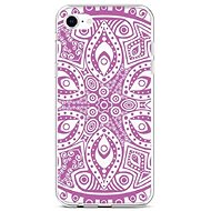 TopQ iPhone SE 2020 silicone Violet Mandala 49570 - Phone Cover