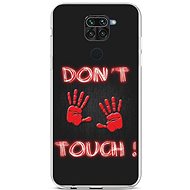 TopQ Xiaomi Redmi Note 9 silicone Don't Touch Red 50037 - Phone Cover