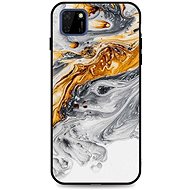 TopQ LUXURY Huawei Y5p solid Marble grey-gold 50177 - Phone Cover