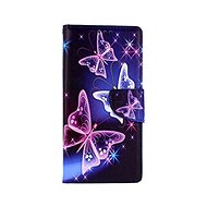 TopQ Xiaomi Redmi Note 9 book Blue with butterflies 50602 - Phone Cover