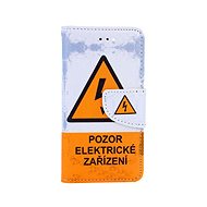 TopQ iPhone SE 2020 booklet Attention electric device 49764 - Phone Case