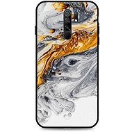 TopQ LUXURY Xiaomi Redmi 9 solid Marble grey-gold 51002 - Phone Cover