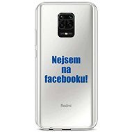 TopQ Xiaomi Redmi Note 9 Pro silicone I'm not on Facebook 51397 - Phone Cover