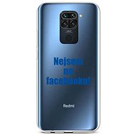 TopQ Xiaomi Redmi Note 9 silicone I'm not on Facebook 51393 - Phone Cover