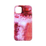 TopQ iPhone 11 silicone Marble Red 51914 - Phone Cover