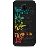 TopQ LUXURY Xiaomi Redmi Note 9 Pro solid Words 52597 - Phone Cover