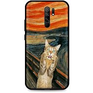 TopQ Xiaomi Redmi 9 silicone Scared Cat 52937 - Phone Cover
