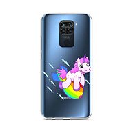 TopQ Xiaomi Redmi Note 9 silicone Flying Unicorn 52441 - Phone Cover