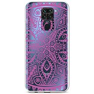 TopQ Xiaomi Redmi Note 9 silicone Violet Mandala 52407 - Phone Cover