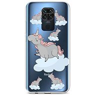 TopQ Xiaomi Redmi Note 9 silicone Grey Unicorns 52352 - Phone Cover