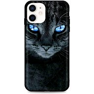 TopQ iPhone 12 mini silicone Dark Cat 53299 - Phone Cover
