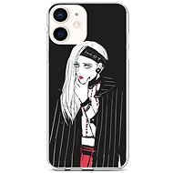TopQ iPhone 12 mini silicone Dark Girl 53252 - Phone Cover