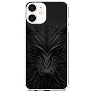 TopQ iPhone 12 silicone Black Wolf 53351 - Phone Cover