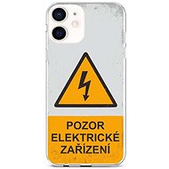 TopQ iPhone 12 mini silicone Attention electrical device 53466 - Phone Cover