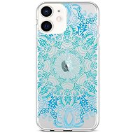 TopQ iPhone 12 mini silicone Blue Mandala 53431 - Phone Cover