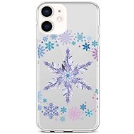 TopQ iPhone 12 mini silikón Snowflake 53429 - Kryt na mobil