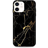 TopQ LUXURY iPhone 12 mini solid Marble black-gold 53397 - Phone Cover
