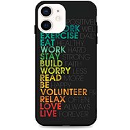 TopQ LUXURY iPhone 12 mini hard Words 53391 - Phone Cover
