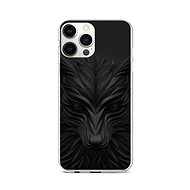 TopQ iPhone 12 Pro Max Silicone Black Wolf 53585 - Phone Cover
