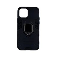 TopQ iPhone 12 durable black with ring 53690 - Phone Cover