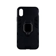 TopQ iPhone XS durable black with ring 53687 - Phone Cover