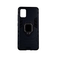 TopQ Samsung A51 durable black with ring 53678 - Phone Cover
