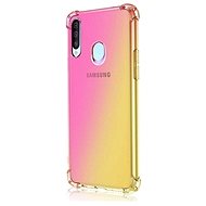 TopQ Samsung A20s silicone Shock rainbow pink-yellow 54116 - Phone Cover