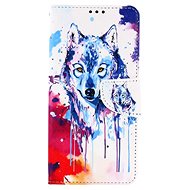 TopQ iPhone SE 2020 booklet Drawing of a wolf 54692 - Phone Case