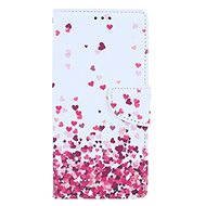 TopQ iPhone SE 2020 booklet Hearts 54682 - Phone Case