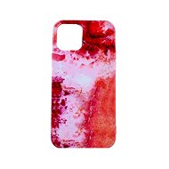 TopQ iPhone 12 silicone Marble Red 54841 - Phone Cover