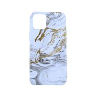 TopQ iPhone 12 mini silicone marble grey-gold 55481 - Phone Cover