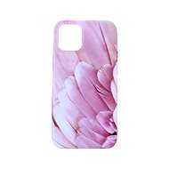 TopQ iPhone 12 mini silicone Feather pink 55480 - Phone Cover