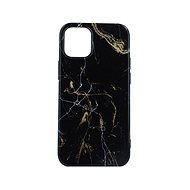 TopQ iPhone 12 mini silicone Marble black 55477 - Phone Cover