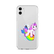 TopQ iPhone 12 silicone Flying Unicorn 55271 - Phone Cover
