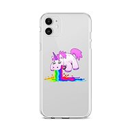 TopQ iPhone 12 silicone Rainbow Splash 55274 - Phone Cover