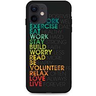 TopQ LUXURY iPhone 12 hard Words 55186 - Phone Cover