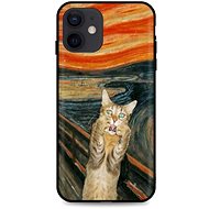 TopQ iPhone 12 silicone Scared Cat 55148 - Phone Cover