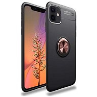 TopQ iPhone 12 silicone black with copper ring 55229 - Phone Cover