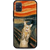 TopQ Samsung A51 silicone Scared Cat 55852 - Phone Cover